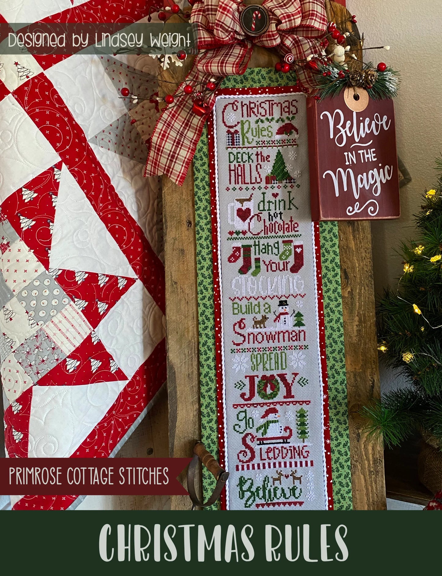 Christmas Rules Cross Stitch Pattern Primrose Cottage Stitches