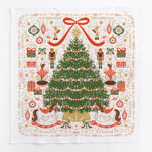 Gingiber Christmas Tree Tea Towel