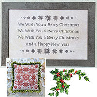 Christmas Wishes Cross Stitch Pattern Hello from Liz Mathews