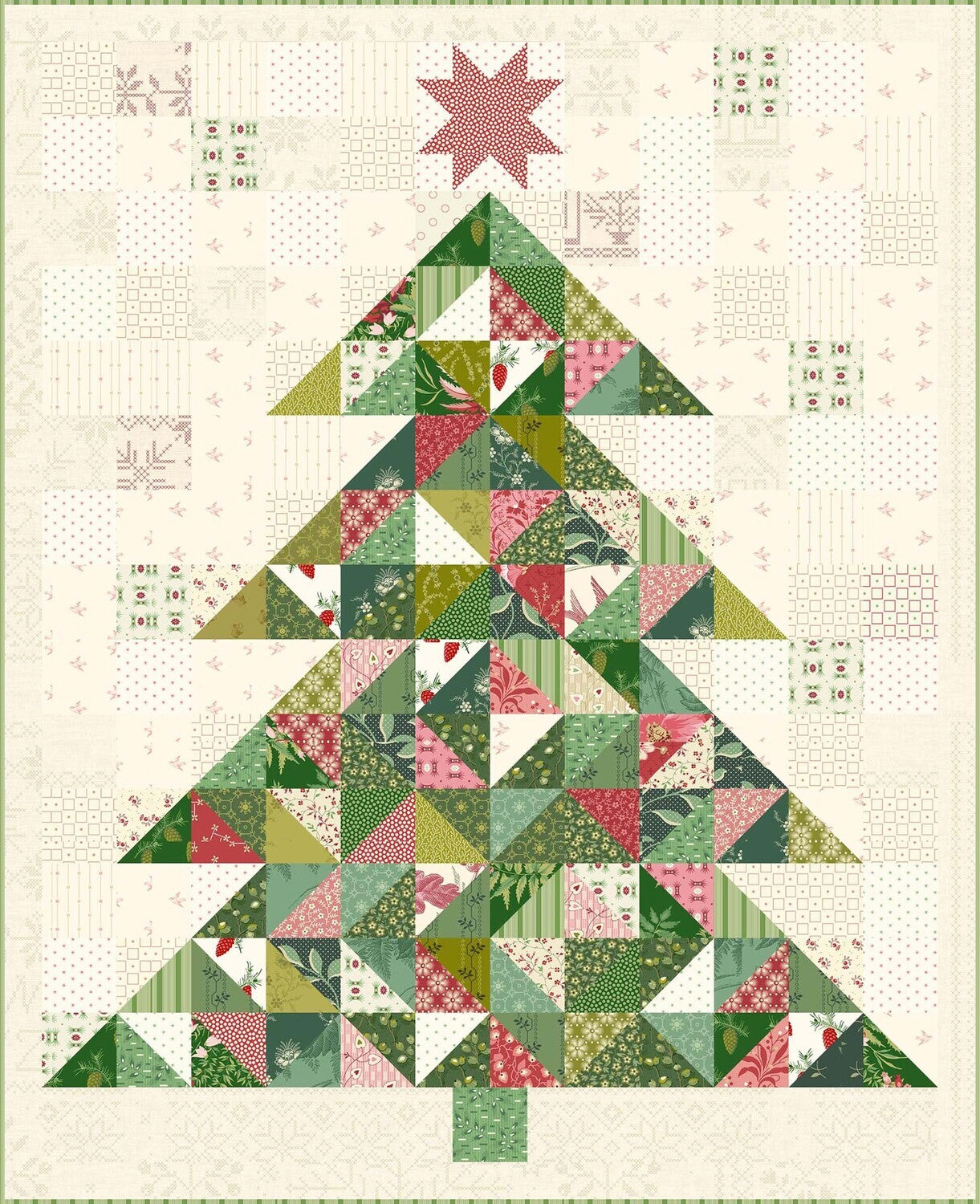 Christmas Tree Quilt Pattern by Laundry Basket Quilts