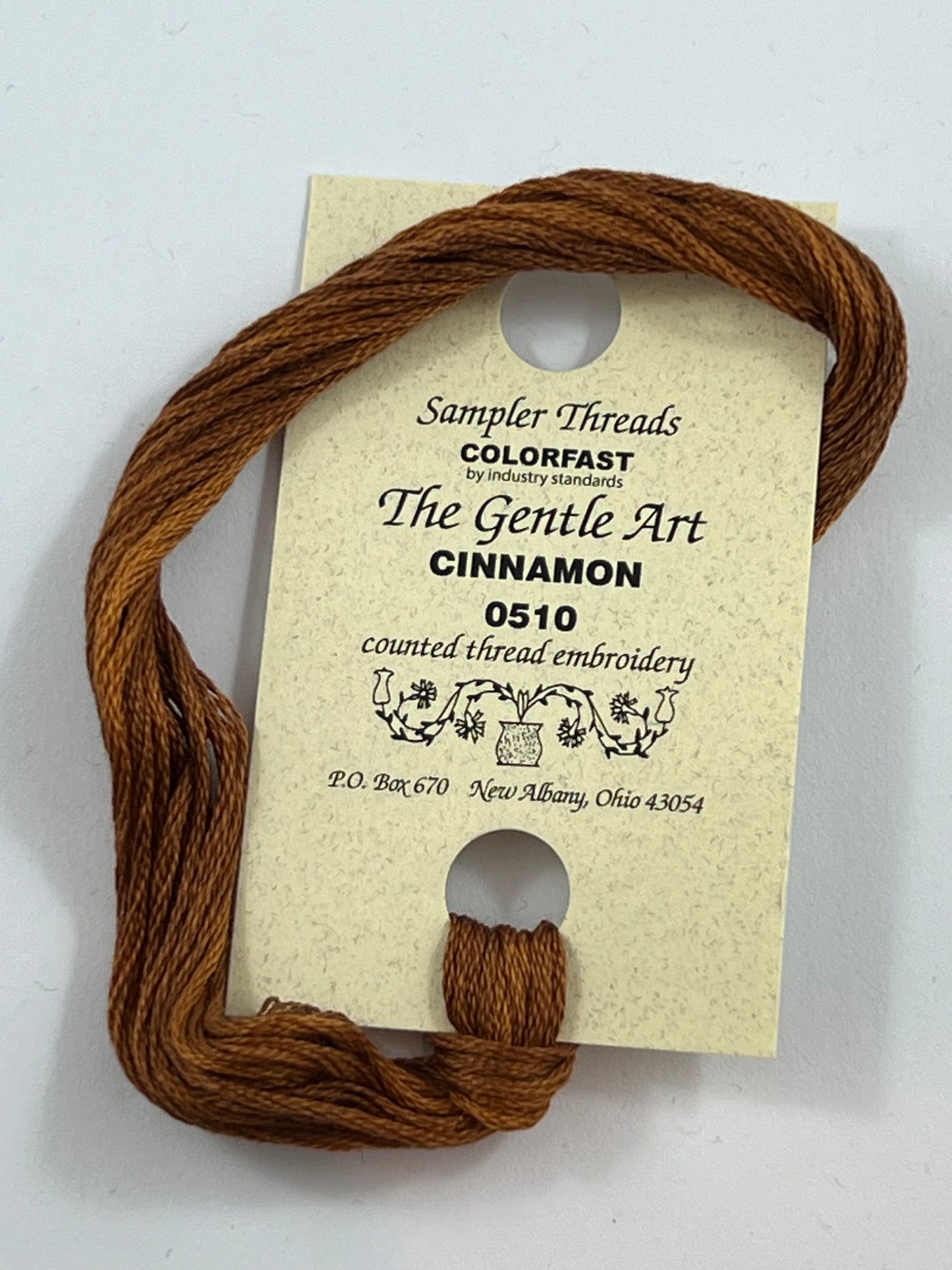 Cinnamon 0510 The Gentle Art Sampler Thread 6 Stranded Hand Dyed Embroidery Floss