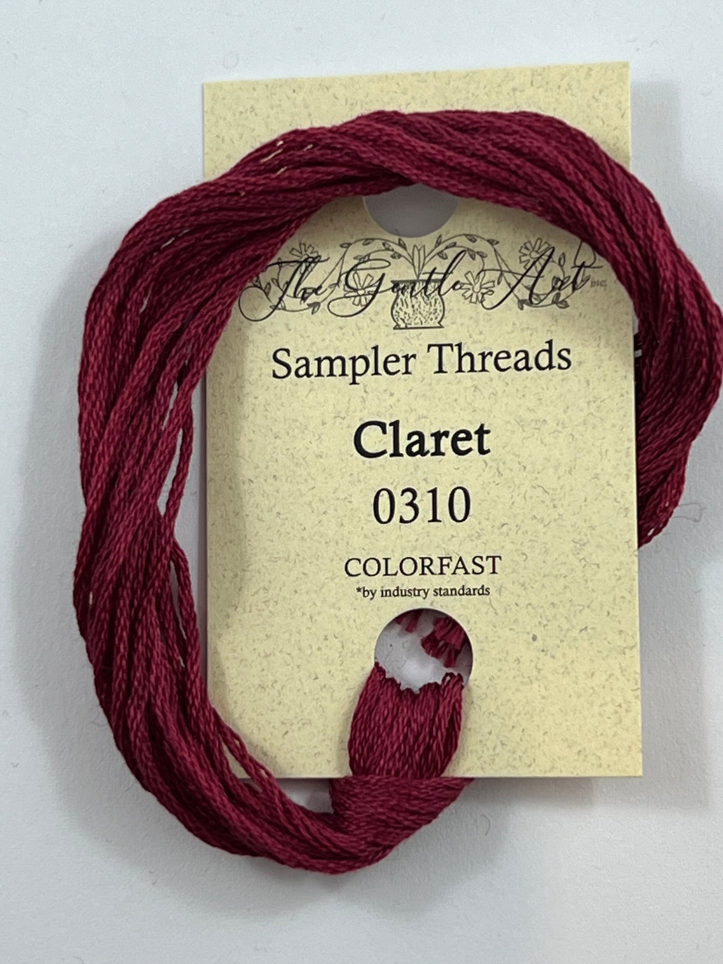 Claret 0310 The Gentle Art Sampler Thread 6 Stranded Hand Dyed Embroidery Floss