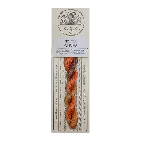 Clivea Cottage Garden Thread Pre-Cut 6 Stranded Hand Dyed Embroidery Floss
