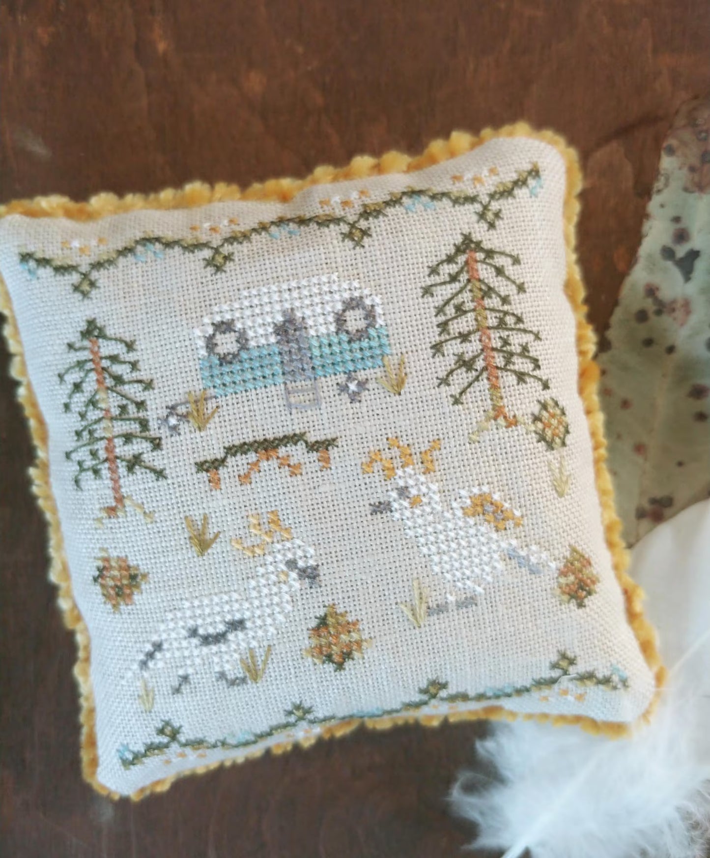 Cockatoo Caravan Cross Stitch Pattern by Mojo Stitches