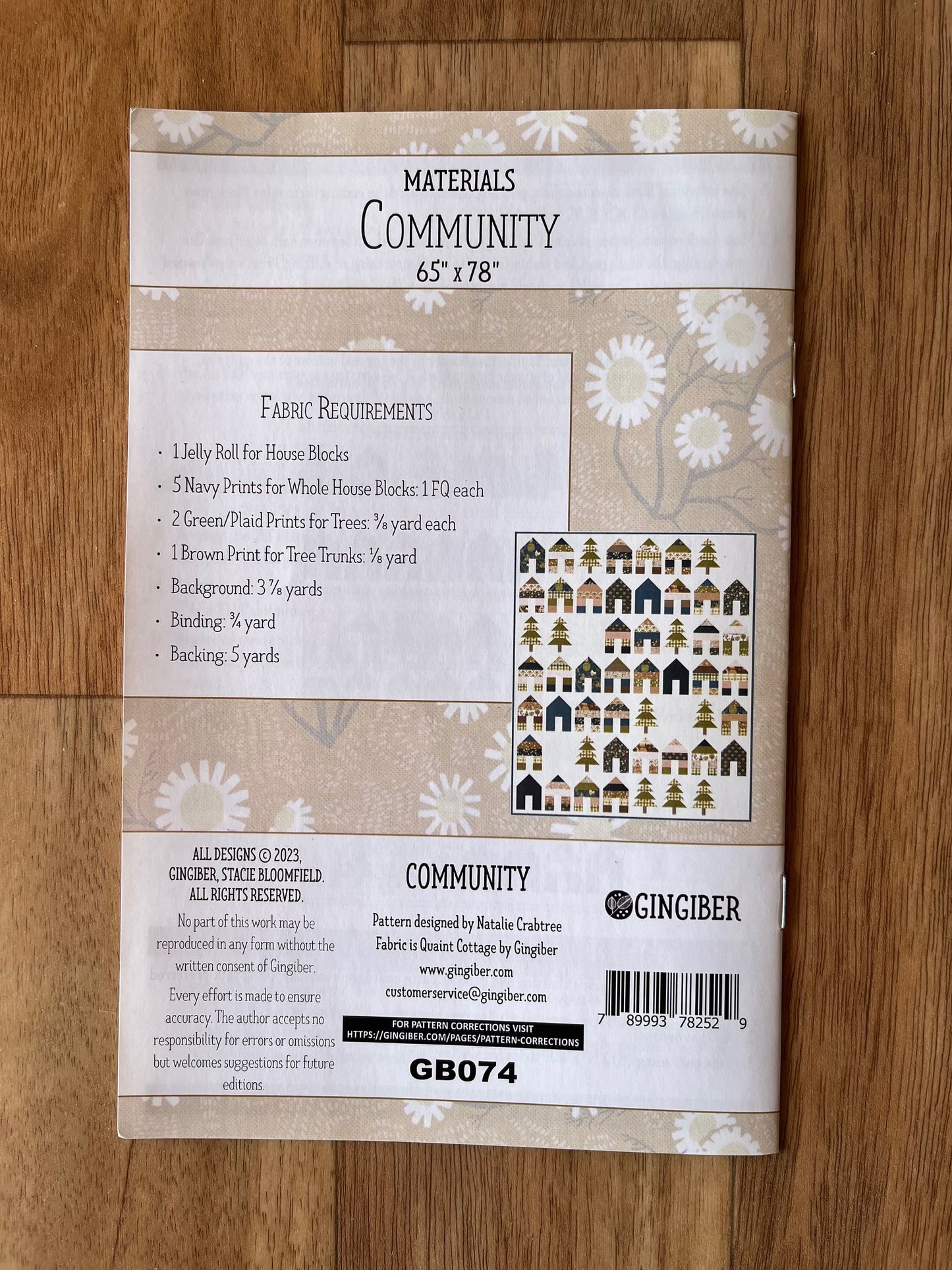 Community Quilt Pattern by Gingiber