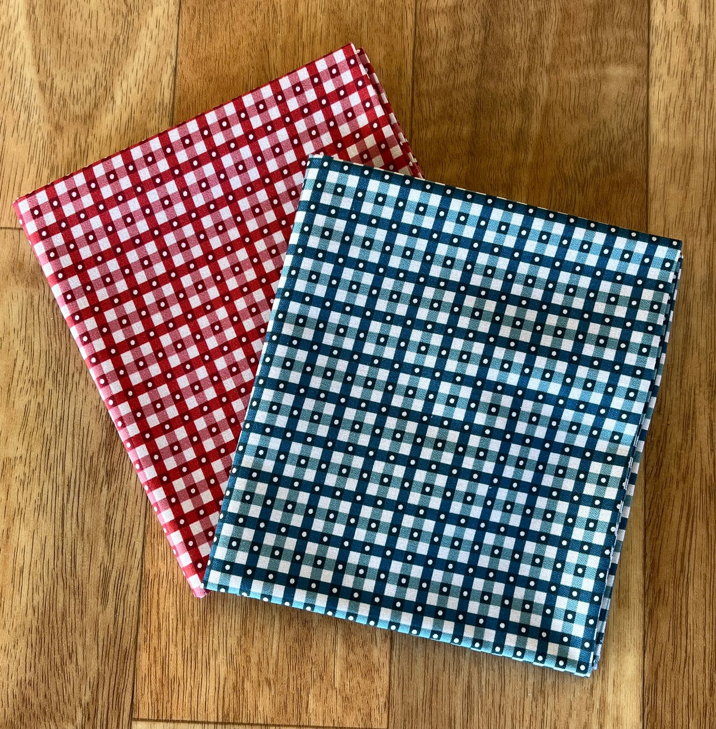 Comptoir De Toile 4 Large Checks Fat Quarter Bundle L'uccello for Devonstone Fabrics