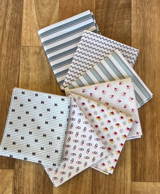 Comptoir De Toile 4 Whites Fat Quarter Bundle L'uccello for Devonstone Fabrics
