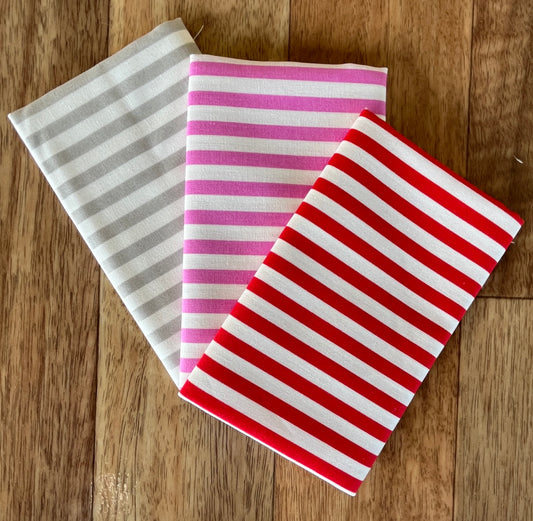 Coriander Colors Stripes Fat Eighth Bundle by Coriander Quilts for Moda fabrics