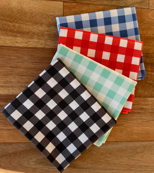 Coriander Colors Checks Fat Quarter Bundle by Coriander Quilts for Moda fabrics