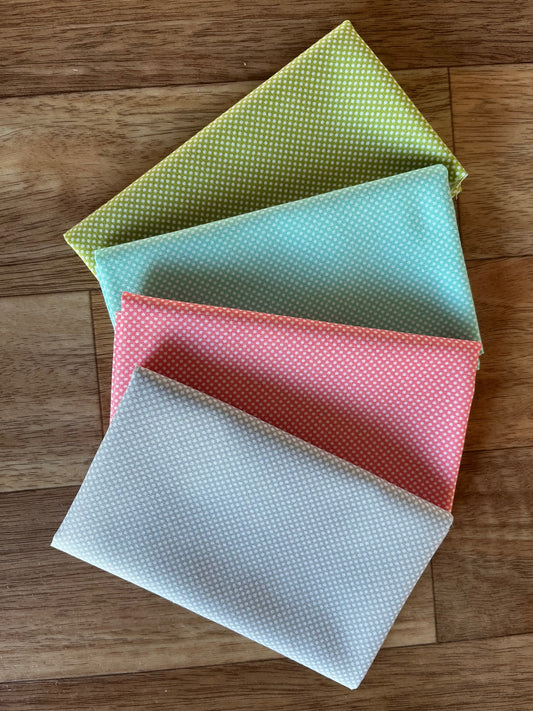 Coriander Colors Little Dots Fat Eighth Bundle by Coriander Quilts for Moda fabrics