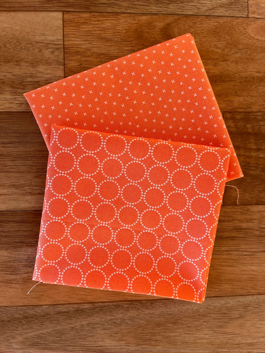 Coriander Colors Orange Fat Quarter Bundle by Coriander Quilts for Moda fabrics