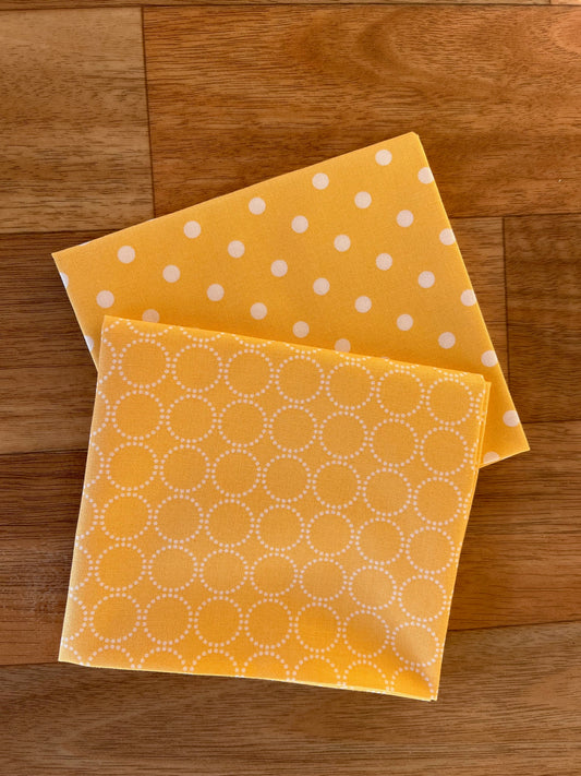 Coriander Colors Yellow Fat Quarter Bundle by Coriander Quilts for Moda fabrics