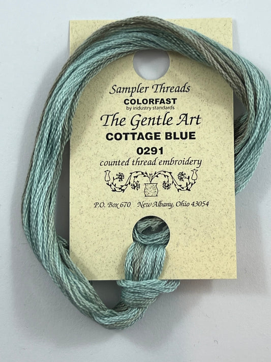 Cottage Blue 0291 The Gentle Art Sampler Thread 6 Stranded Hand Dyed Embroidery Floss