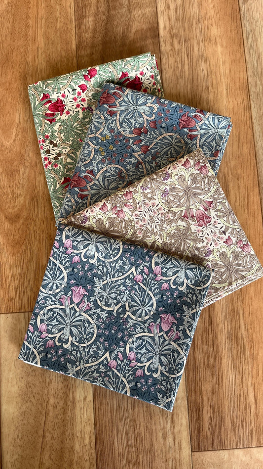 Country Floral Collection Fat Eighth Bundle by Nakamura for Nutex Fabrics