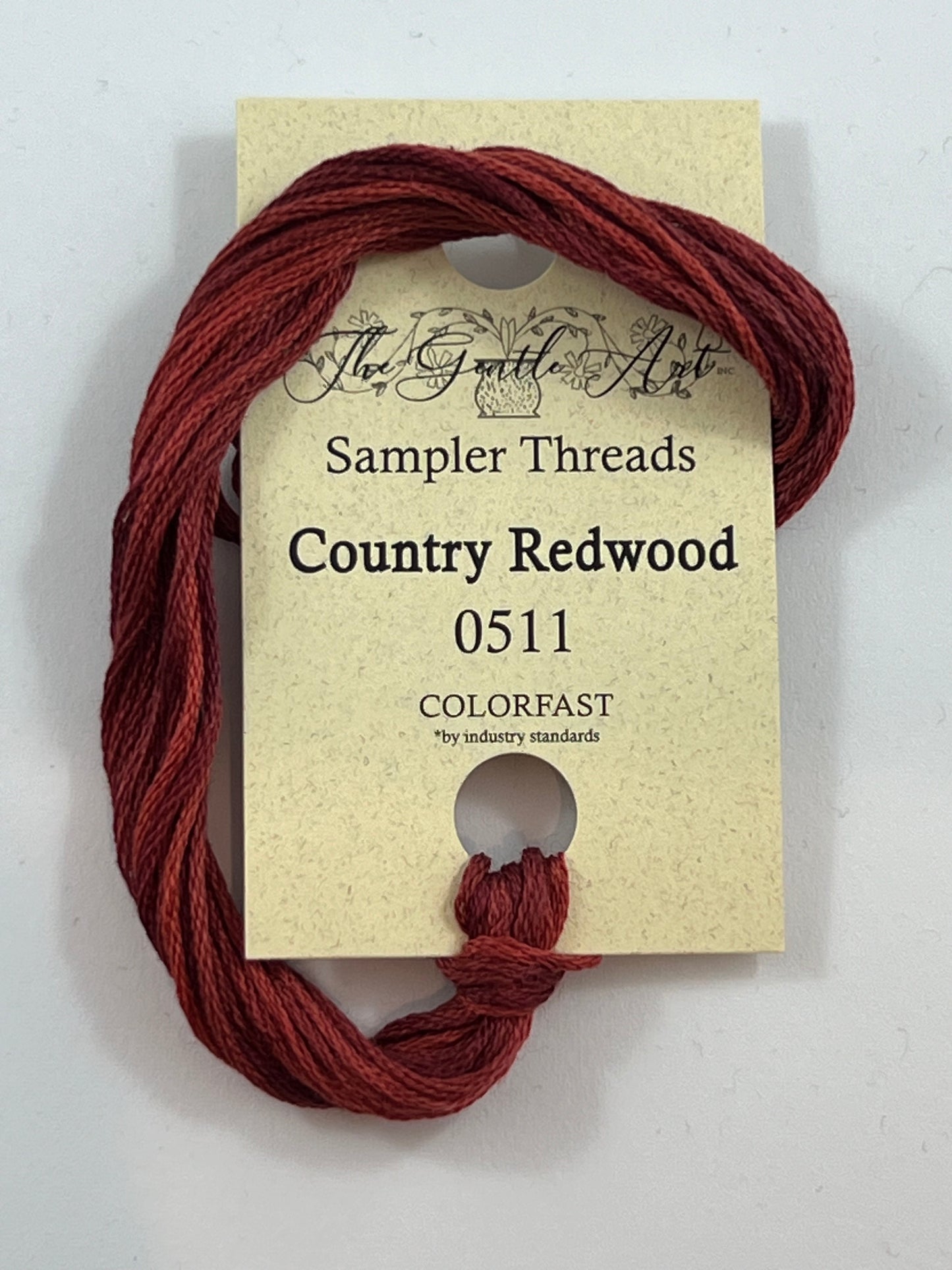 Country Redwood 0511 The Gentle Art Sampler Thread 6 Stranded Hand Dyed Embroidery Floss