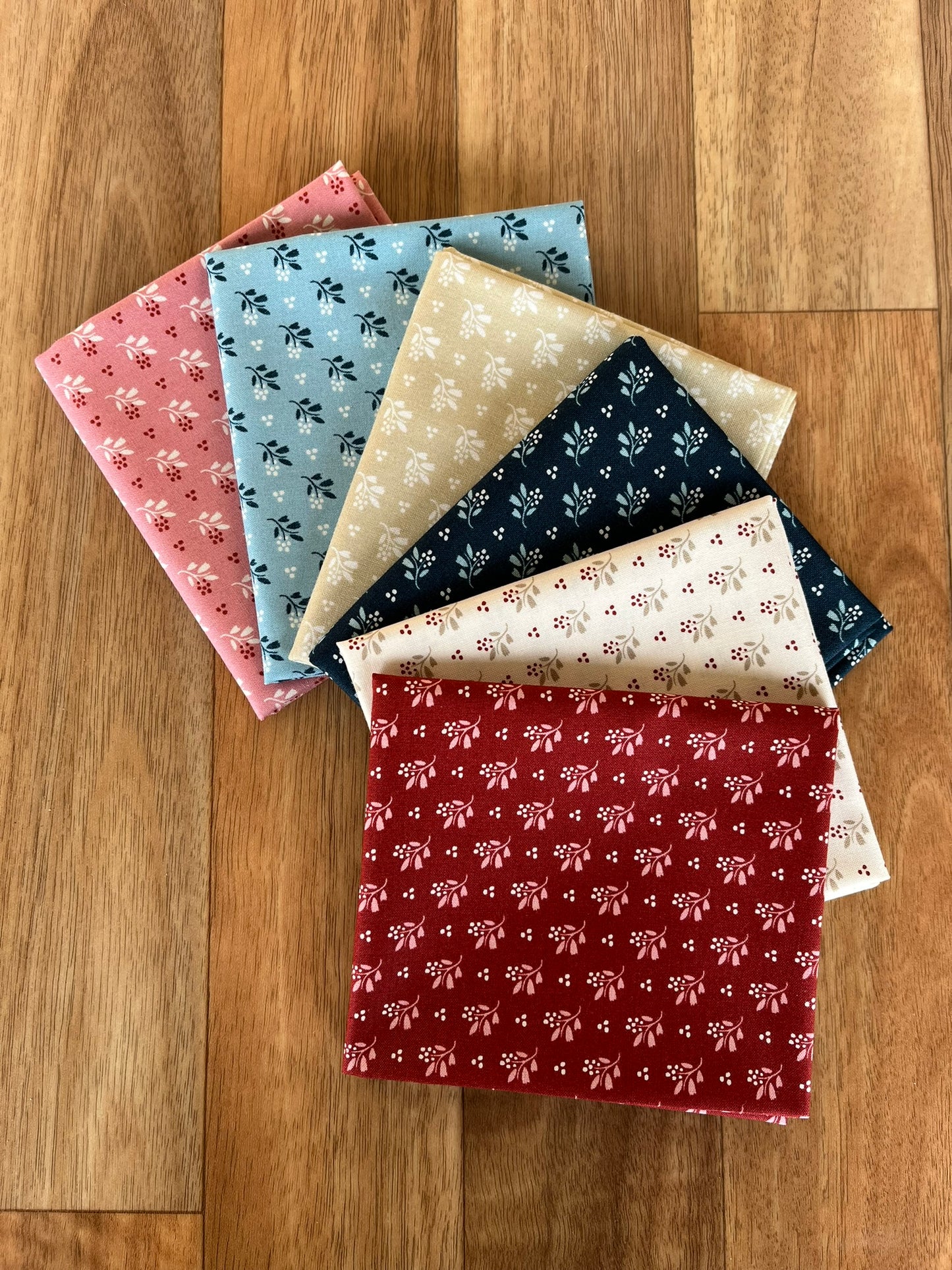 Cozy House Little Cutie Fat Quarter Bundle by Judy Jarvi for Andover Fabrics