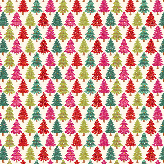 Deck the Halls Pine Parade D1067 by Geetanjali Behera for Thead and Ink Designs (sold in 25cm increments)