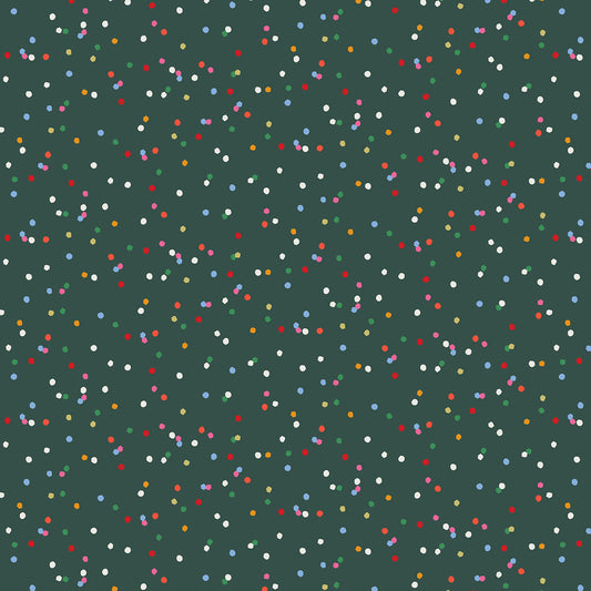 Deck the Halls Confetti Holly D5000HOLLY by Geetanjali Behera for Thead and Ink Designs (sold in 25cm increments)