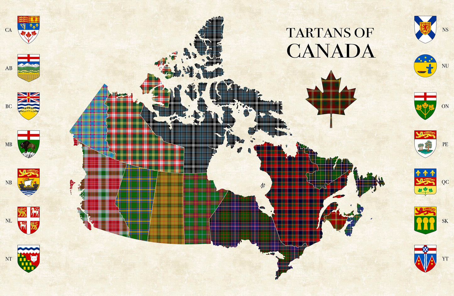 Tartan Traditions British Columbia Red Multi W25573-24 by Northcott Fabrics (Sold in 25cm increments)