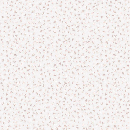 Birdhouse Basics Pink Mini Floral on Cream DV3424 by Natalie Bird for Devonstone (sold in 25cm increments)