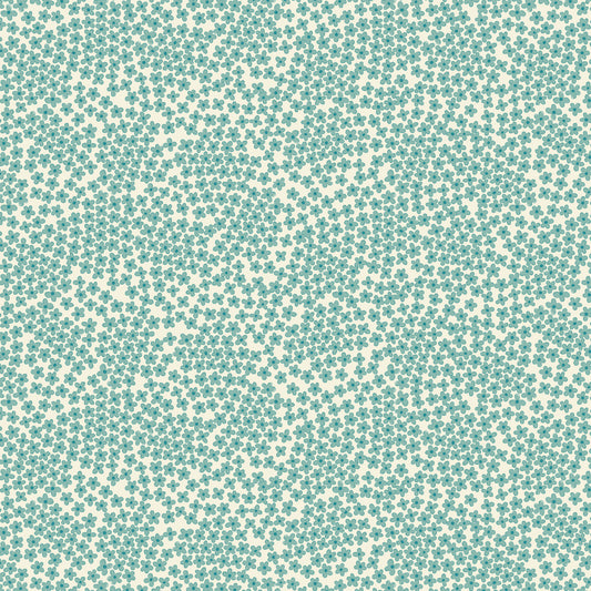 Willowbrook Market Garden Floral Teal DV5979 by Natalie Bird for Devonstone (sold in 25cm increments)