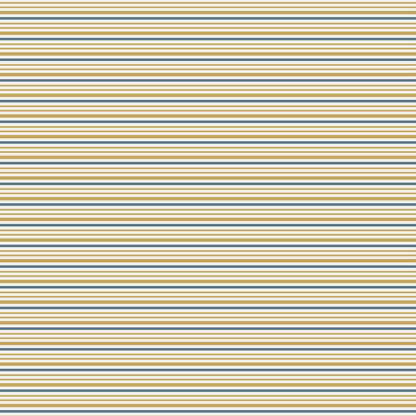 Sunkissed Sojourn Brown Blue Stripe DV6124 by Natalie Bird of Birdhouse Designs for Devonstone (sold in 25cm increments)