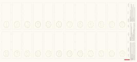 Pocketful of Joy Linen Panel DV7191 by Natalie Bird for Devonstone Fabrics