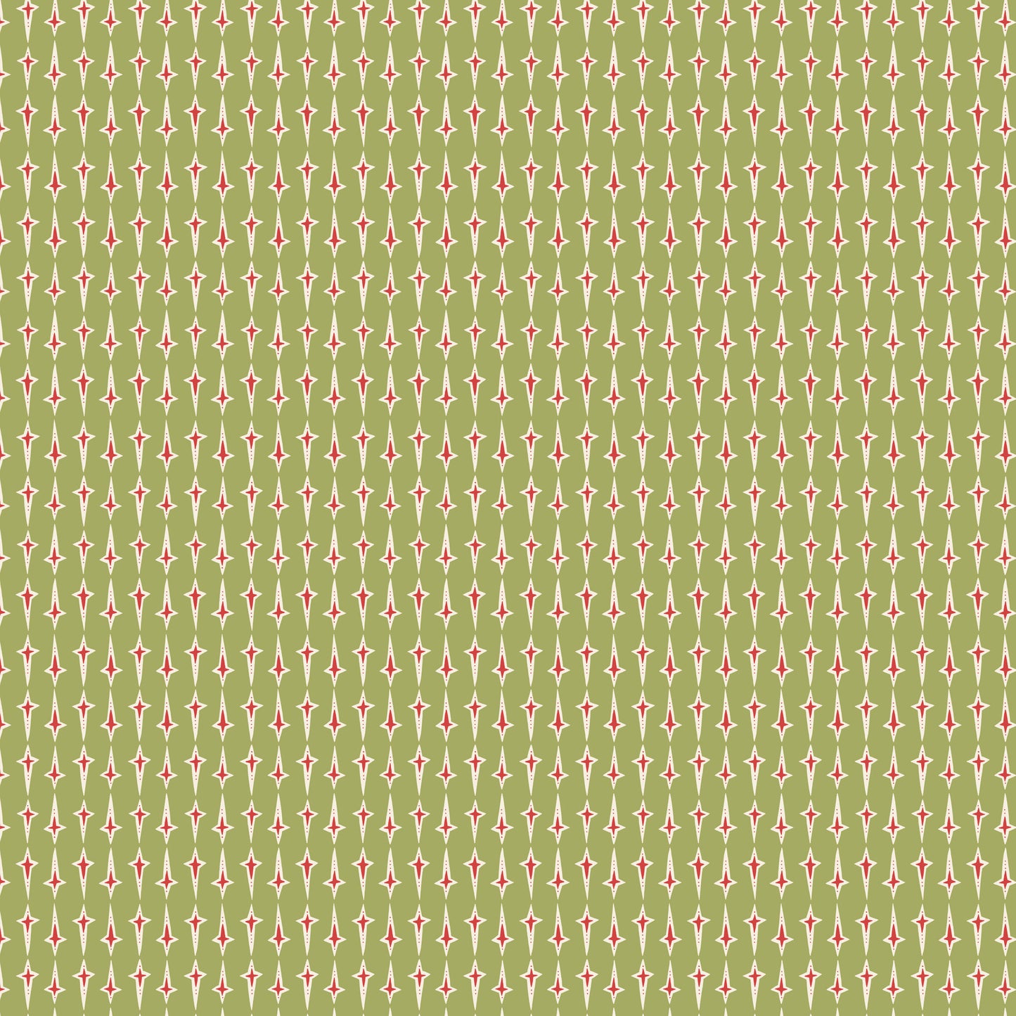 Pocketful of Joy Stars Green DV7193 by Natalie Bird for Devonstone Fabrics (sold in 25cm increments)