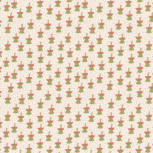 Pocketful of Joy Angel Cream DV7200 by Natalie Bird for Devonstone Fabrics (sold in 25cm increments)