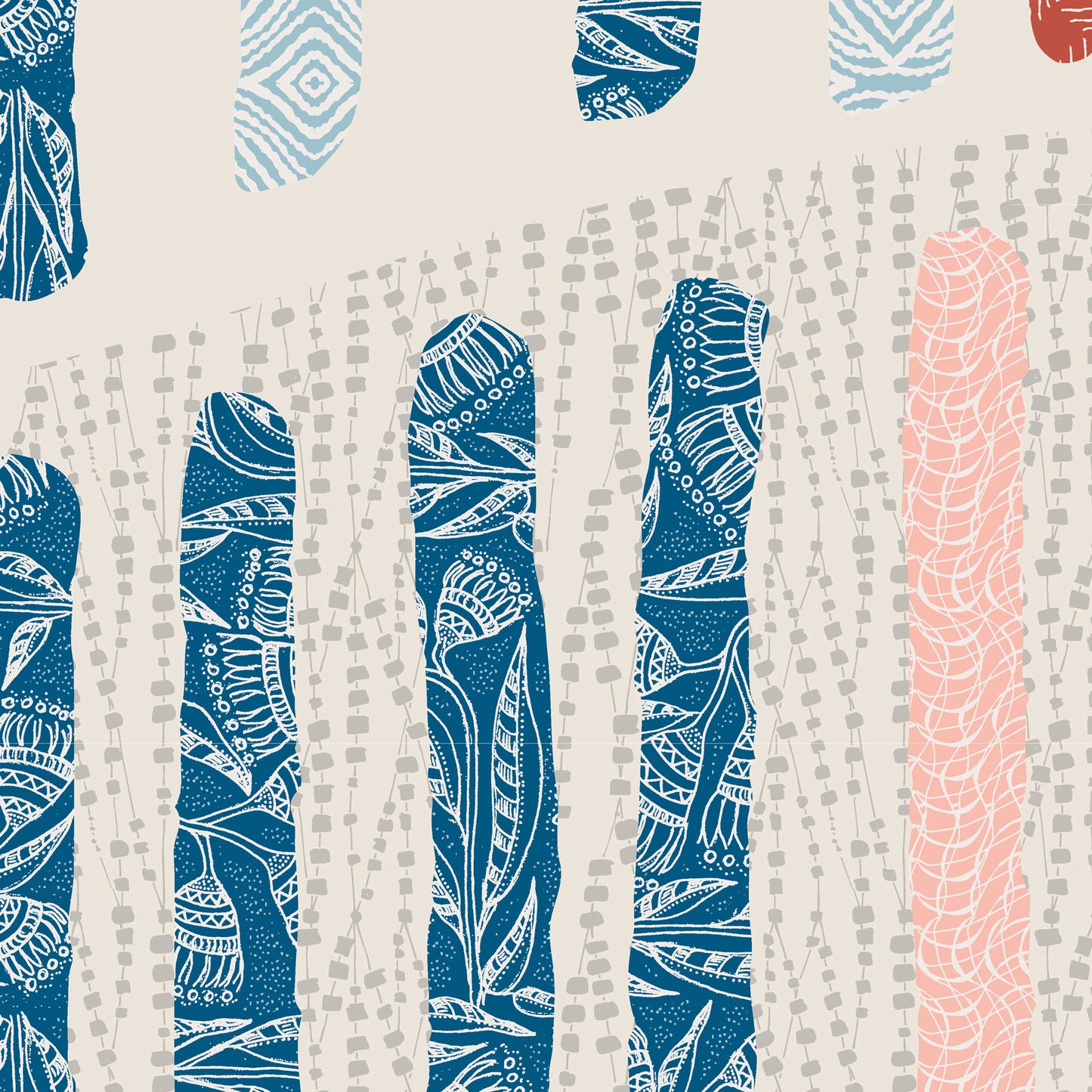 Earth Collection DV7547 Linen by Monika Boldogh for Devonstone Fabrics (sold in 25cm increments)