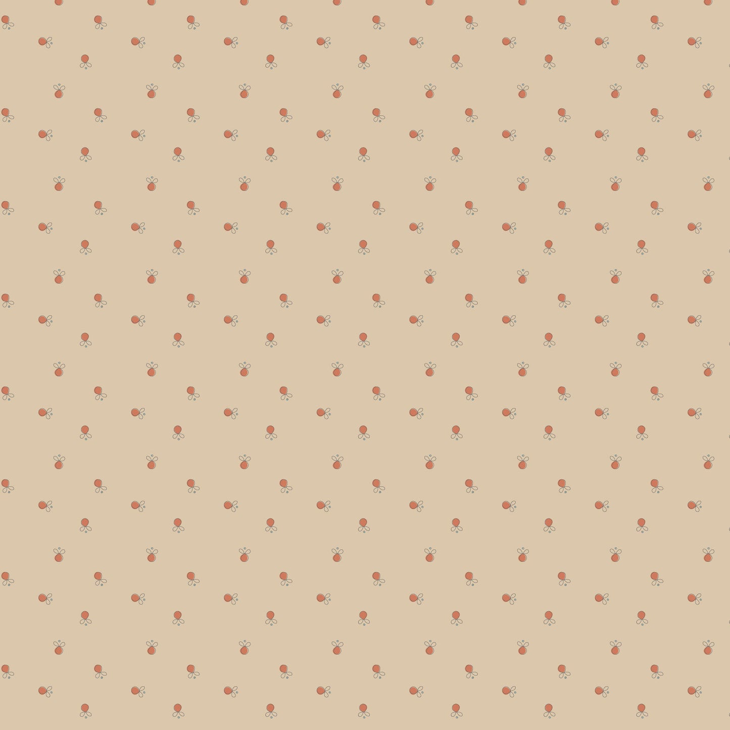 Appleby Farm Apple Pink DV7748 by Hatched and Patched for Devonstone Fabrics (sold in 25cm increments)