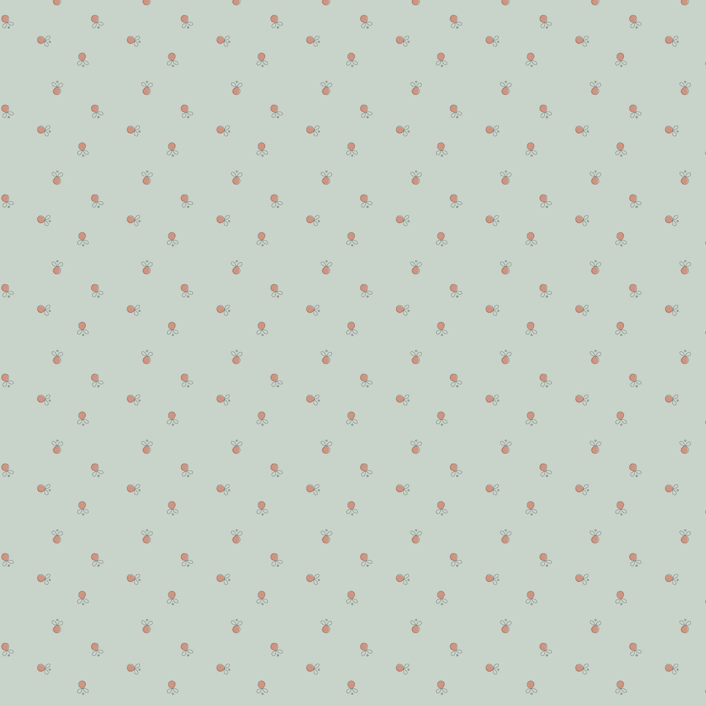 Appleby Farm Apple Blue DV7749 by Hatched and Patched for Devonstone Fabrics (sold in 25cm increments)