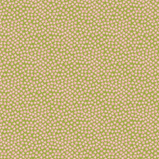 Out & About Scattered Small Floral Brown DV7768 by Natalie Bird for Devonstone Fabrics (sold in 25cm increments)