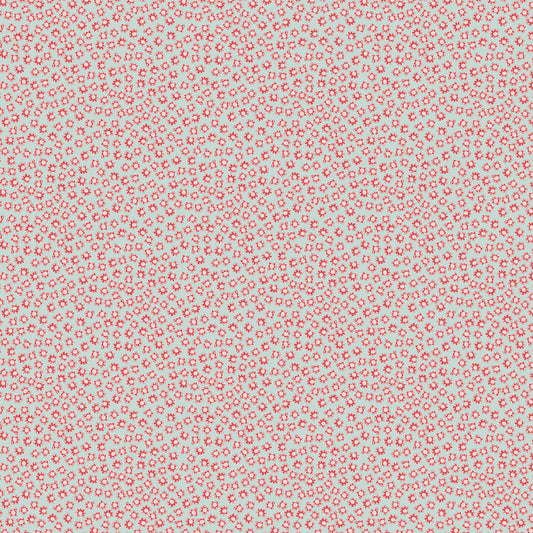 Out & About Scattered Small Floral Pink DV7769 by Natalie Bird for Devonstone Fabrics (sold in 25cm increments)