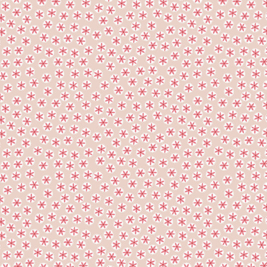 Out & About Scattered Large Floral Pink DV7772 by Natalie Bird for Devonstone Fabrics (sold in 25cm increments)