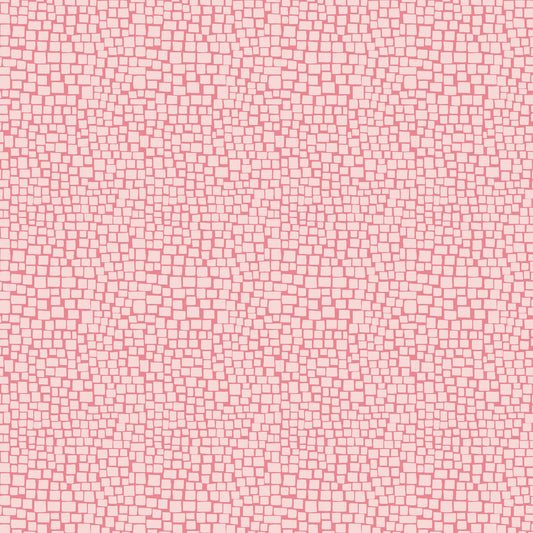 Out & About Brick Pink DV7773 by Natalie Bird for Devonstone Fabrics (sold in 25cm increments)
