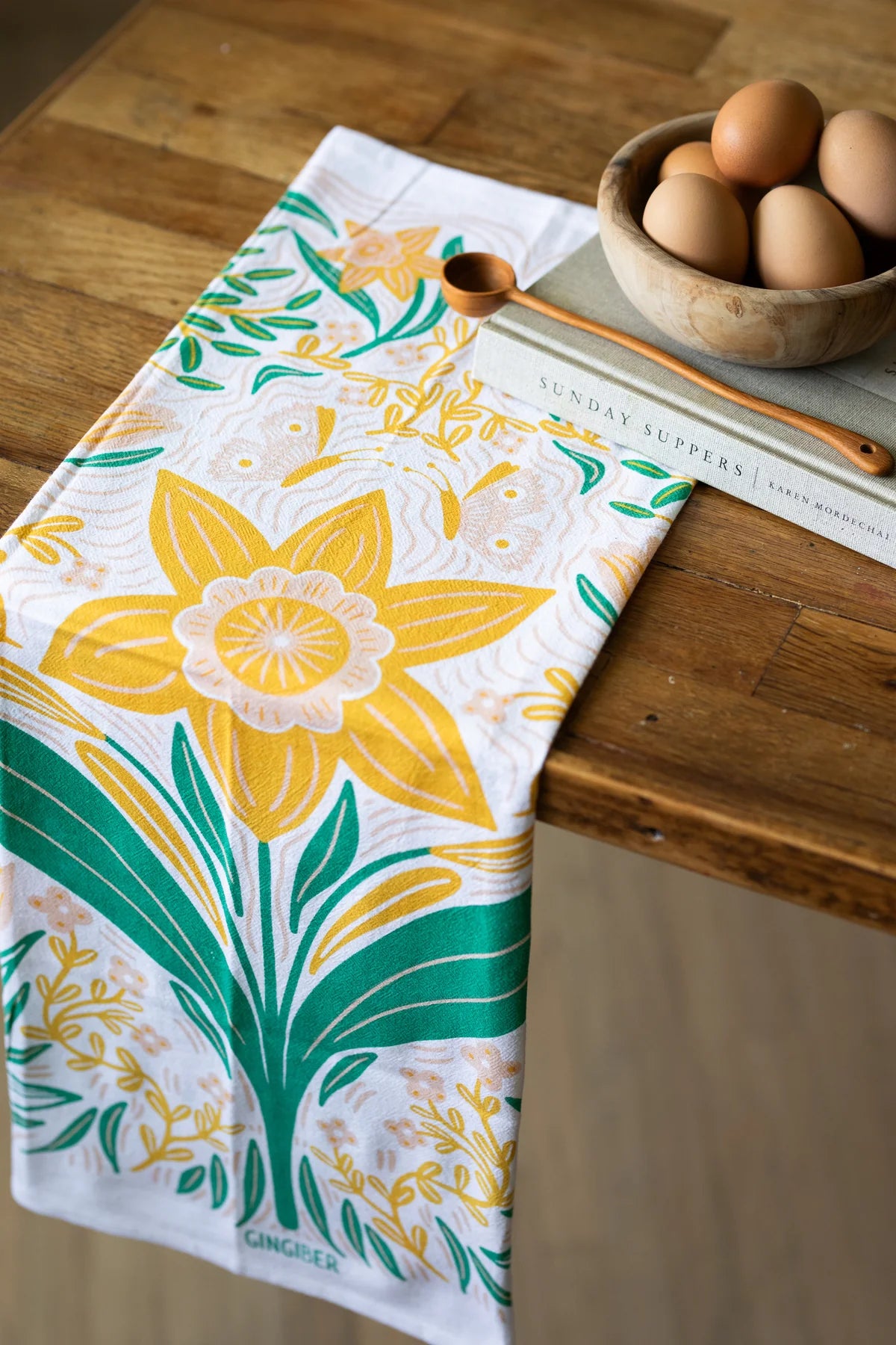 Gingiber Daffodil Tea Towel