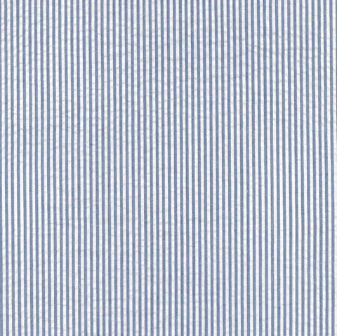 Seersucker Cotton Dark Blue Stripe SB5380.1.6 by Sevenberry (sold in 25cm increments)