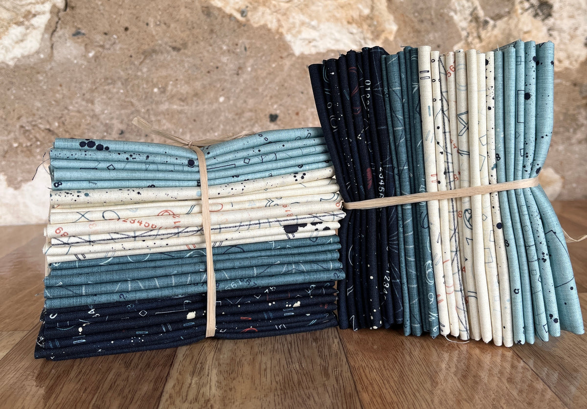 Data Fat Eighth Bundle by Janet Clare for Moda Fabrics