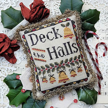 Deck the Halls Cross Stitch Pattern Hello from Liz Mathews