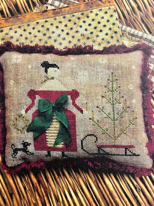 Deck the Halls Pinkeep Cross Stitch Pattern by Stacy Nash