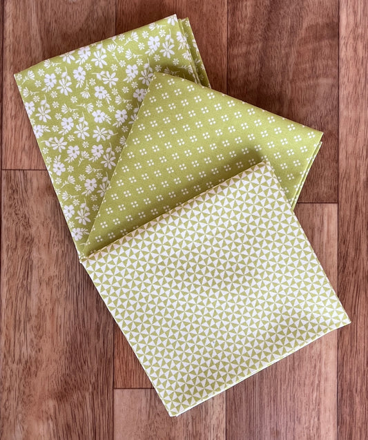 Delightfully Yours Green Fat Quarter Bundle by Sherri and Chelsi for Moda Fabrics