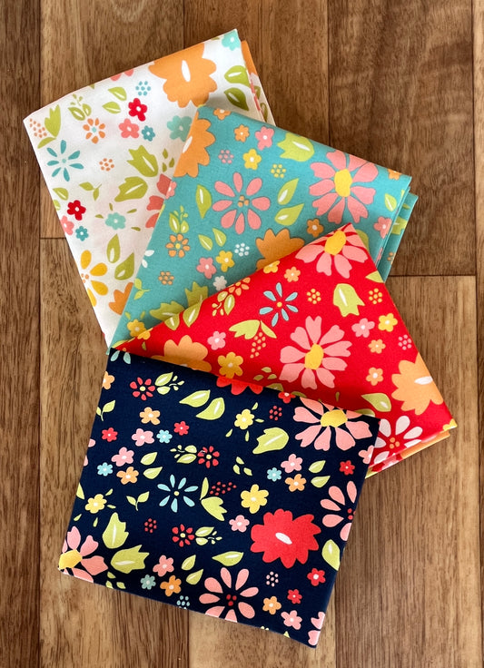 Delightfully Yours Wildflowers Fat Quarter Bundle by Sherri and Chelsi for Moda Fabrics
