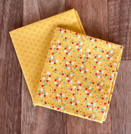 Delightfully Yours Yellow Fat Quarter Bundle by Sherri and Chelsi for Moda Fabrics