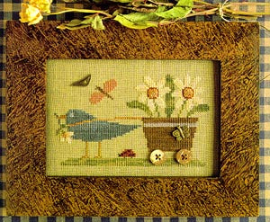 Delivering Posies Cross Stitch Pattern Homespun Elegance