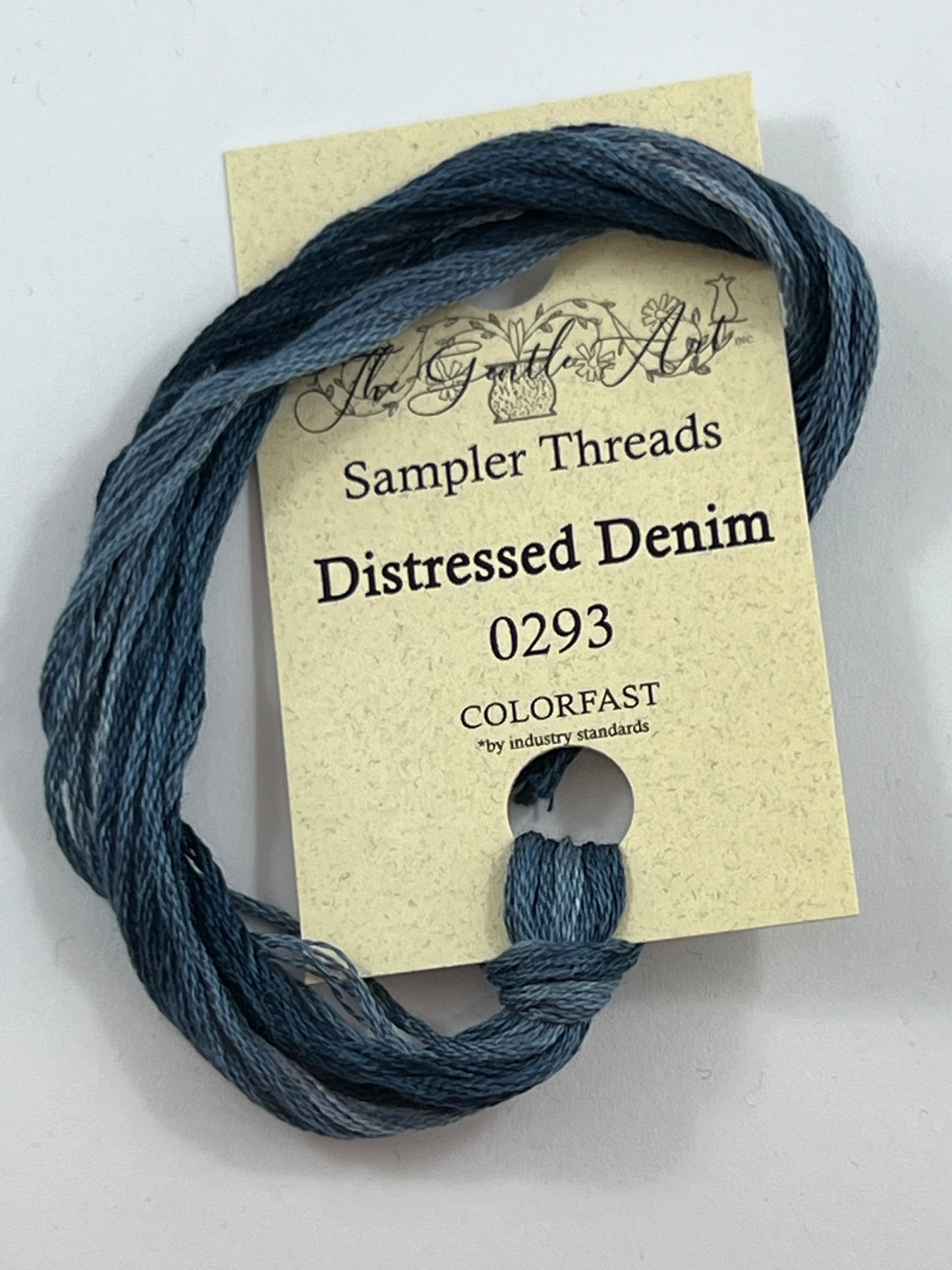 Distressed Denim 0293 The Gentle Art Sampler Thread 6 Stranded Hand Dyed Embroidery Floss