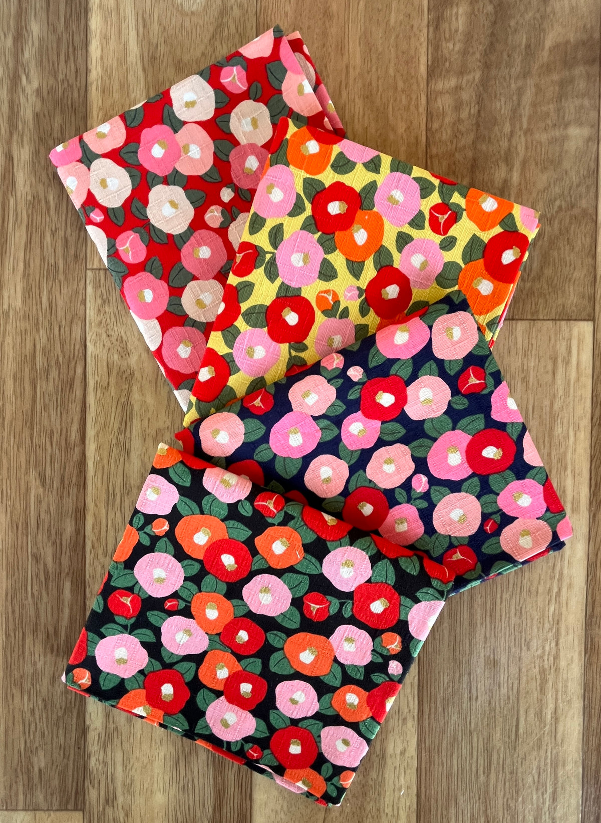 Floral Dobby Fat Eighth Bundle by Hokkoh