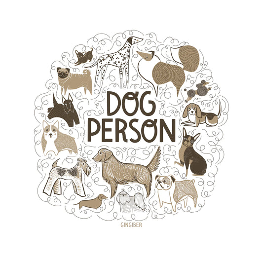 Dog Person Sticker by Gingiber