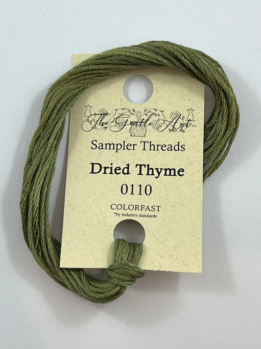 Dried Thyme 0110 The Gentle Art Sampler Threads 6 Strand Hand Dyed Embroidery Floss