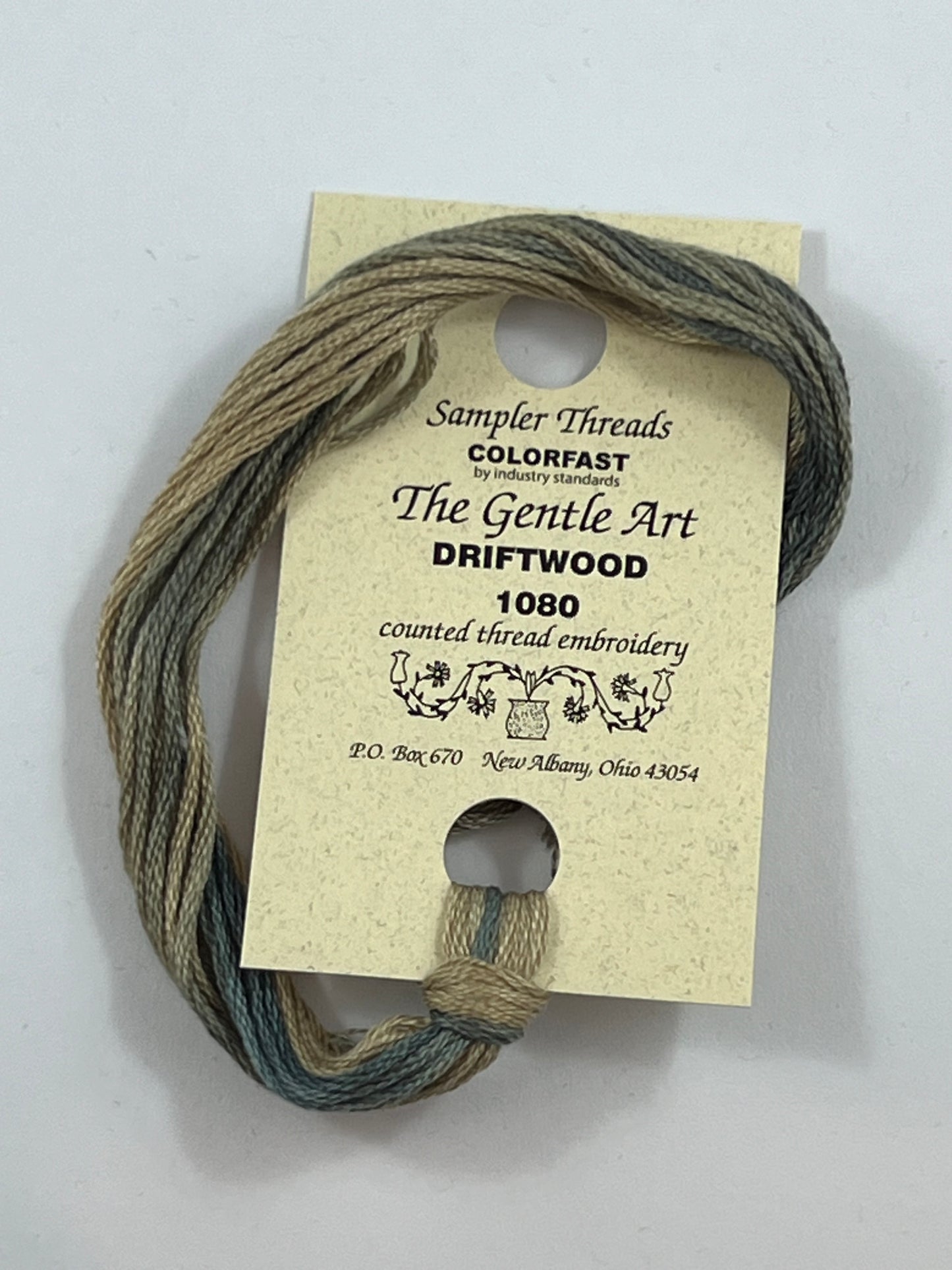 Driftwood 1080 The Gentle Art Sampler Thread 6 Stranded Hand Dyed Embroidery Floss